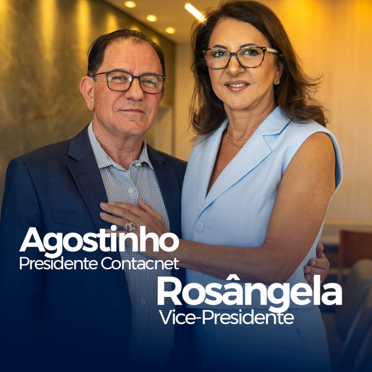 Agostinho Pedrosa, presidente, e Rosângela Pedrosa, vice-presidente e fundadores da Contacnet